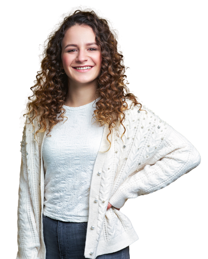 Leyla, Mitarbeiterin der Stadt, lächelt freundlich