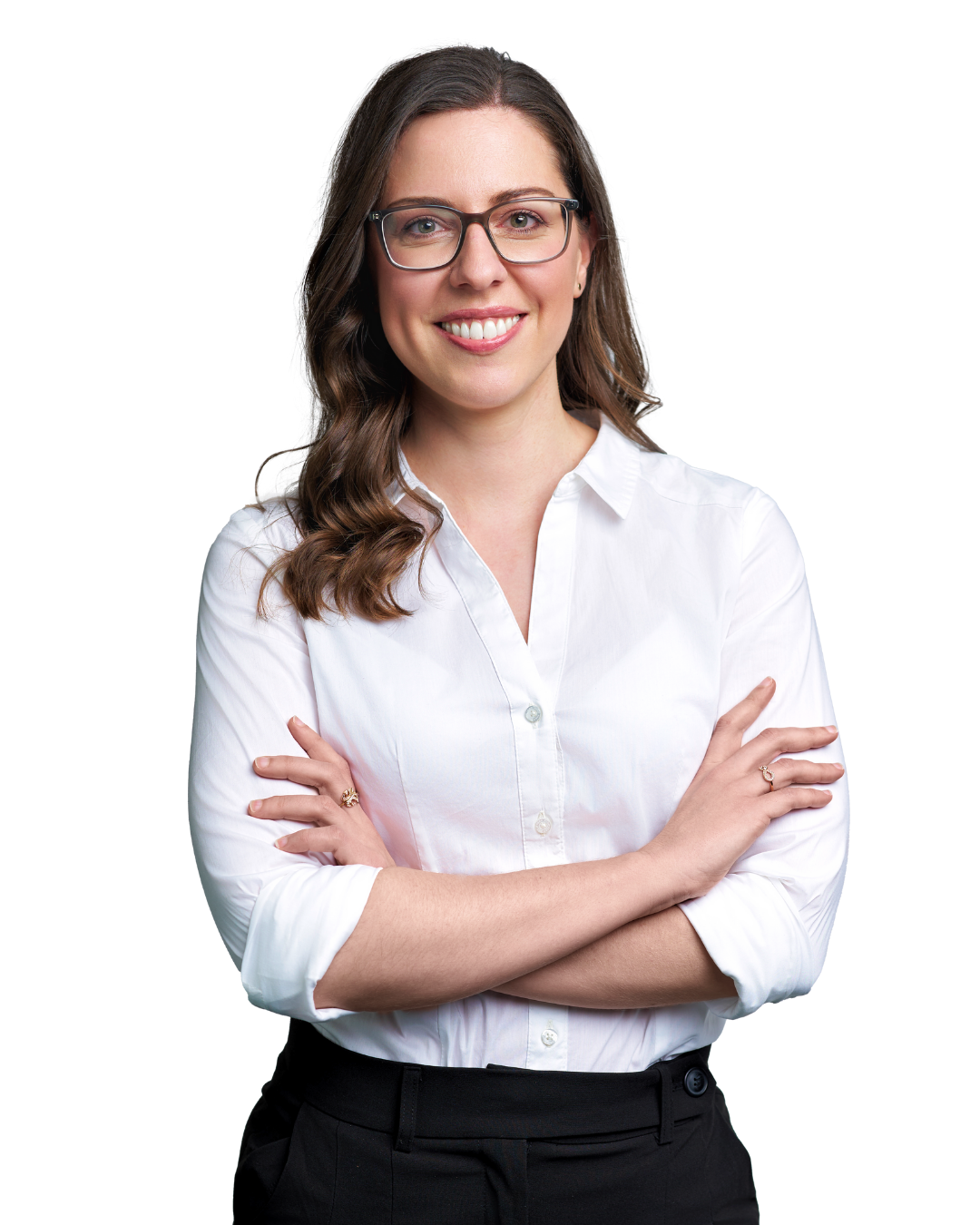 Sina, Mitarbeiterin der Stadt, lächelt freundlich